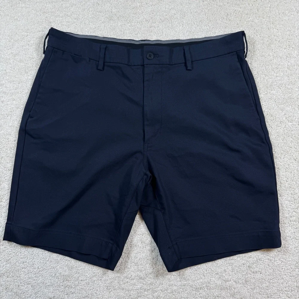 Polo Ralph Lauren Performance Shorts Mens 36 Navy Blue Golf Flat Front